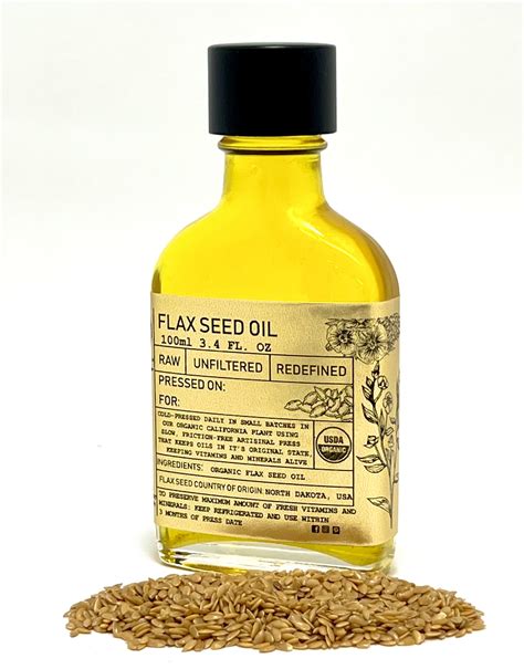 organic flax seed oil